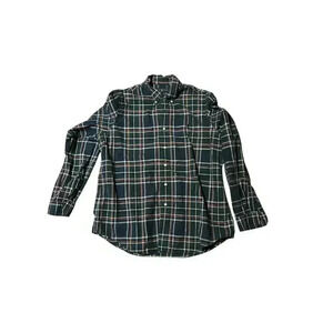 Ralph Lauren Shirt Mens XL Green Plaid Pony Long Sleeve Button Down‎ Classic